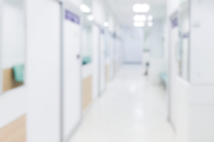 Blurred background - Abstract blur beautiful luxury hospital and clinic interior for background. Vintage effect style pictures.